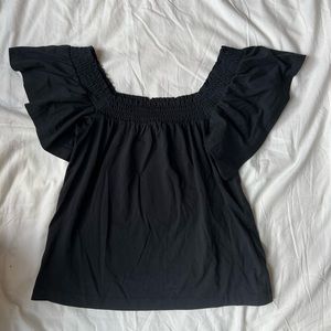 J.Crew black dress casual shirt - size xxs fits as a small - black